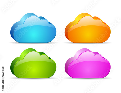 3d cloud icon