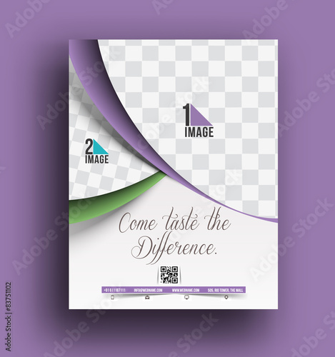 Cup Cake Front Flyer Template