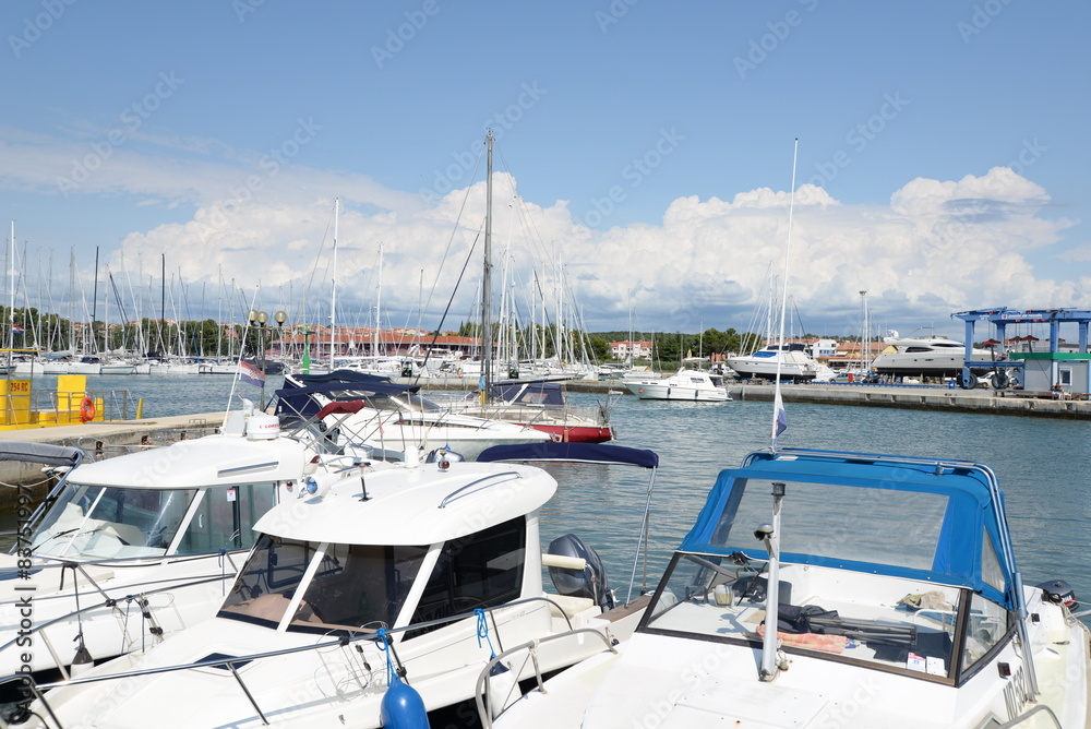 Fototapeta premium Boote bei Novigrad