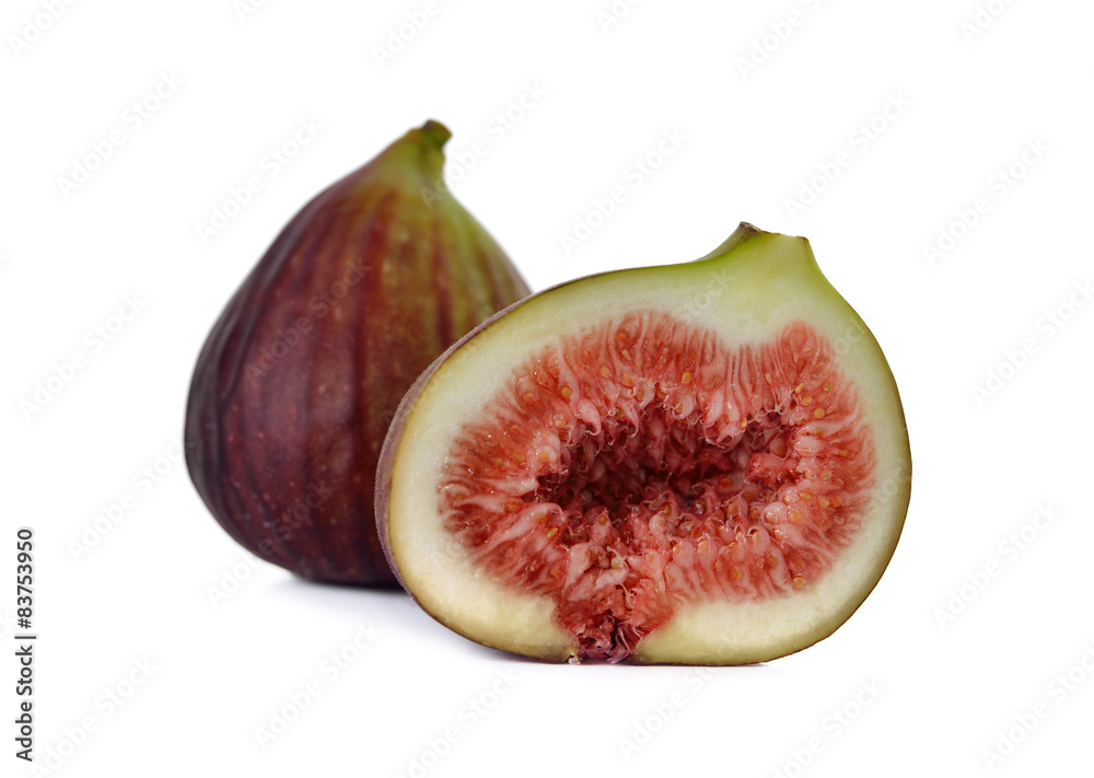 Fresh figs on white background Fresh figs on white background