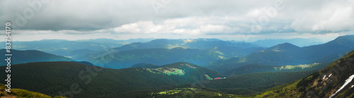 panorama beautiful mountain landscape