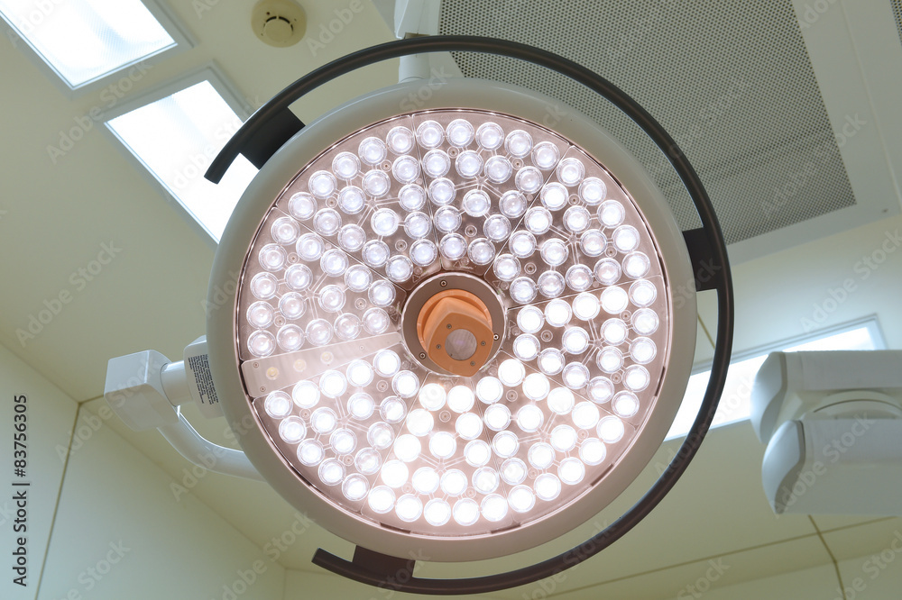 Fototapeta premium surgical lamps in operation room. 