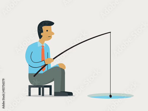 Man go fishing