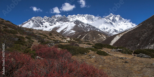 view of the Himalayas (Lhotse on the right) from Somare photo