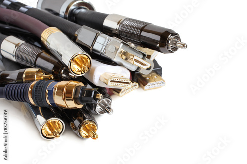 Group of audio/video cables