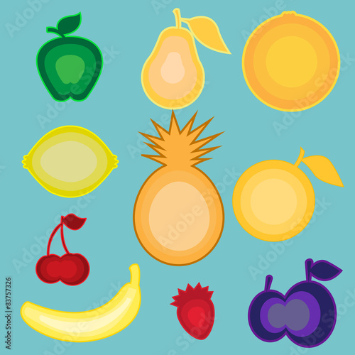 illustrations of fruits
