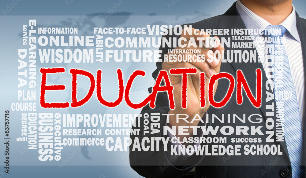 Fototapeta premium education word cloud