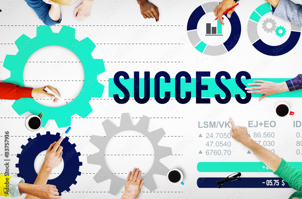 Wunschmotiv: Success Winning Excellence Growth Successful Concept #83757916