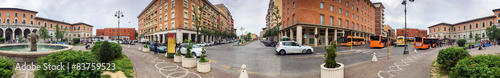 PISA, ITALY - MAY 6, 2015: Central Station Square with tourists © jovannig