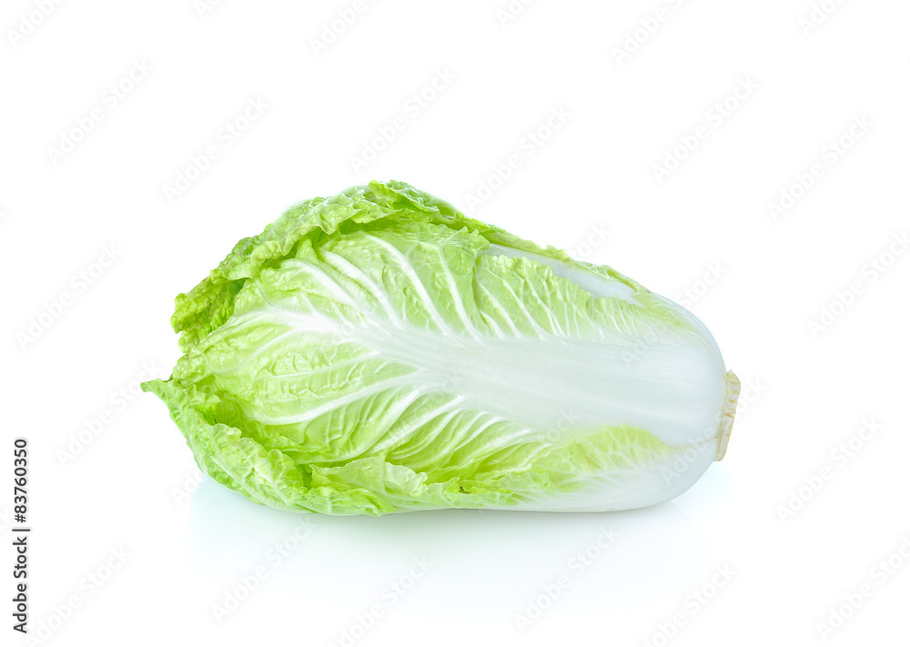 Fresh Chinese cabbage isolated on white background Fresh Chinese cabbage isolated on white background