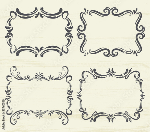 set of vintage frame