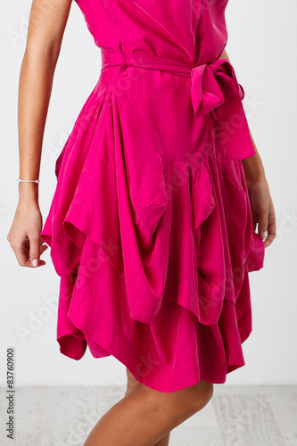 Woman in Pink Dress