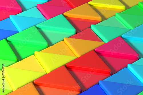 colored triangles