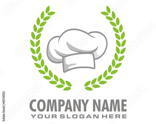 chef hat logo image vector