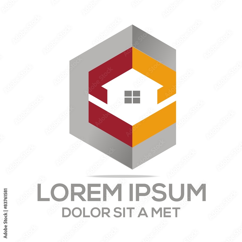 Logo Abstract House Building Real Estate Design Vector Logo Abstract House Building Real Estate Design Vector