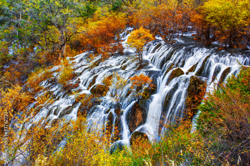 Shuzheng waterfall jiuzhaigou scenic