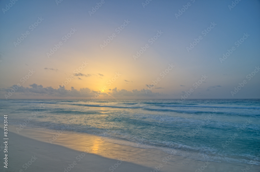 Sunrise in Cancun, Mexico