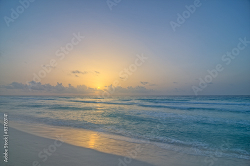 Sunrise in Cancun  Mexico