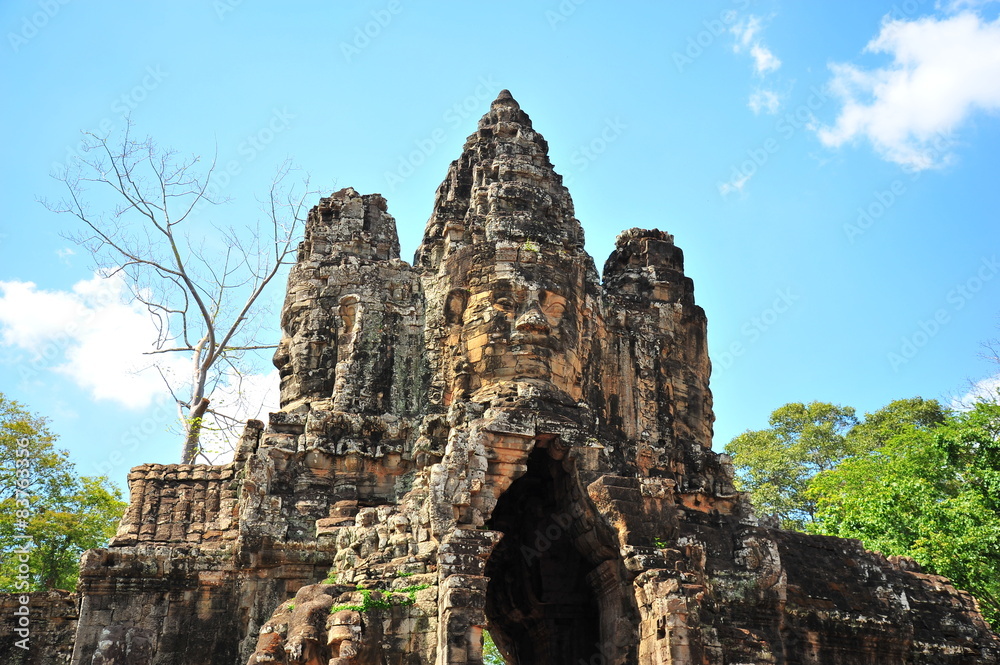Angkor Temple Gate of Cambodia 