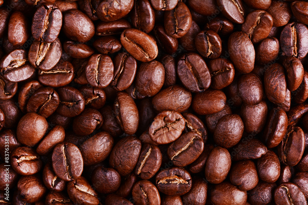 roasted coffee beans, can be used as a background
