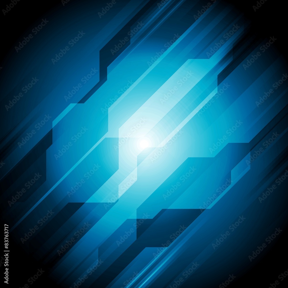 Dark blue hi-tech abstract design