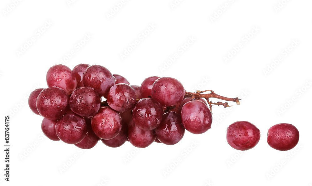 red grape isolated on white red grape isolated on white