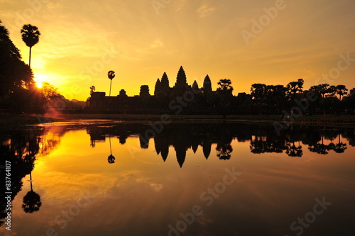 Angkor Wat Temple at Sunrise