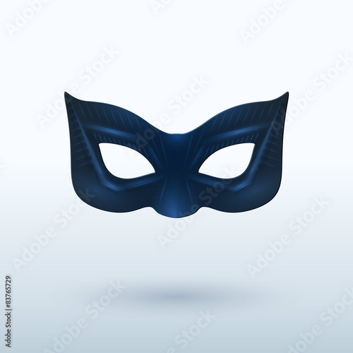 Black Leather Mask for Superhero.