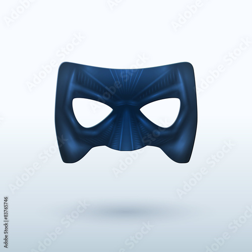 Black Leather Mask for Superhero.