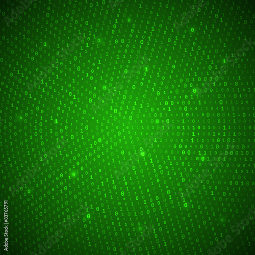 Abstract Green Binary Background