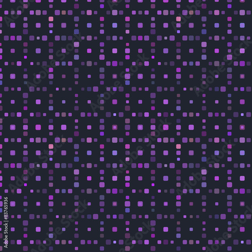 Dark Violet Textile Polka Pattern. Vector Background.