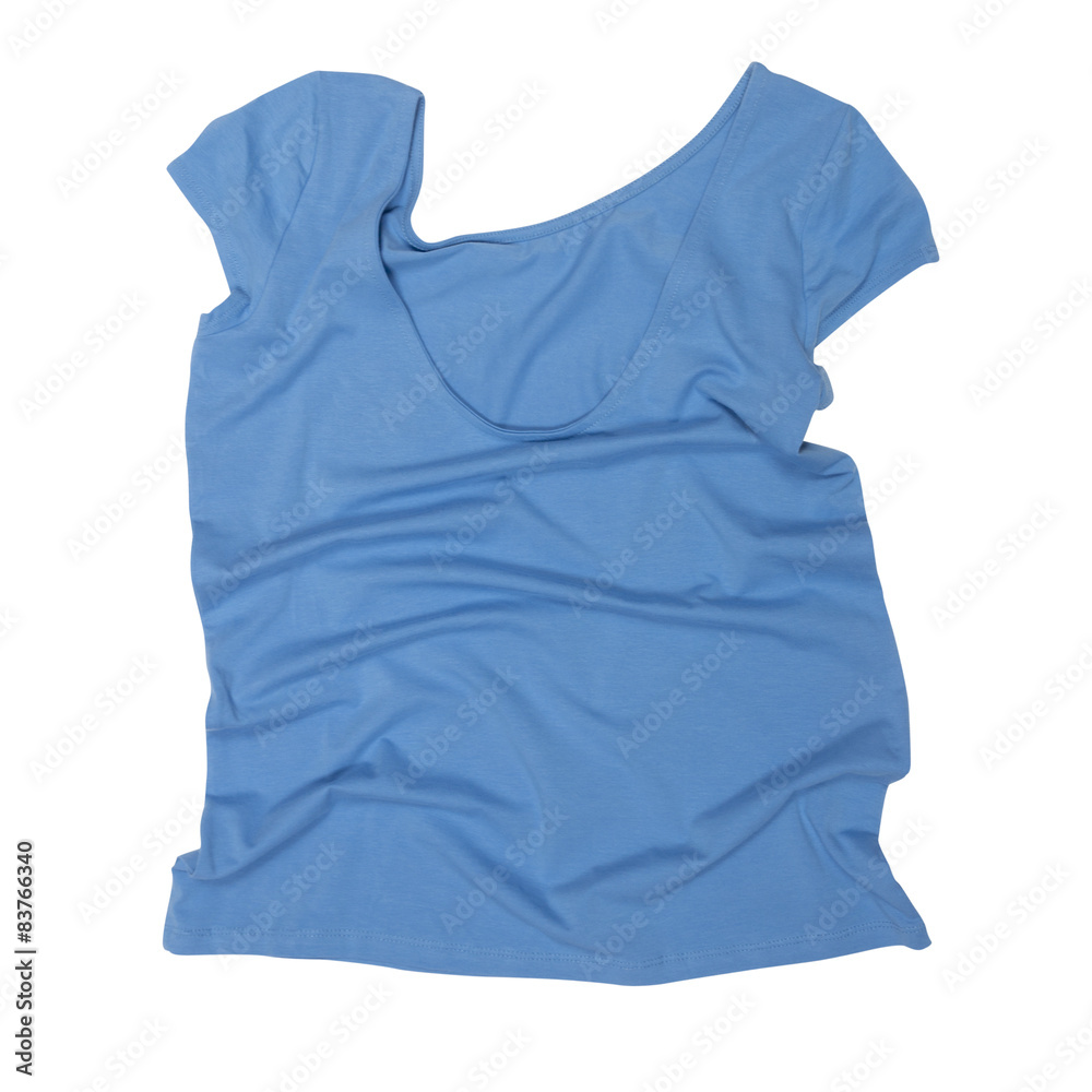 carelessly thrown shirt on a white background carelessly thrown shirt on a white background