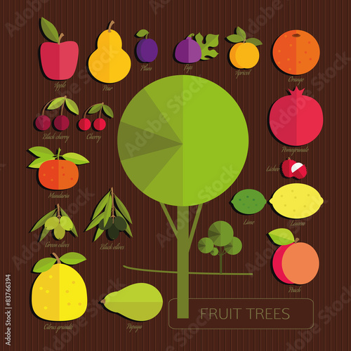 fruits of fruit trees