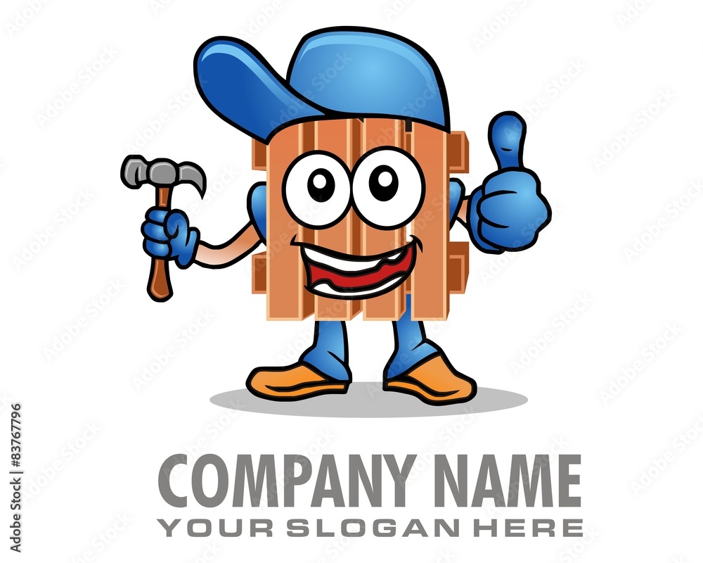 repairman mascot wooden