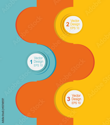 cardboard labels with figures from. Vector design element set.