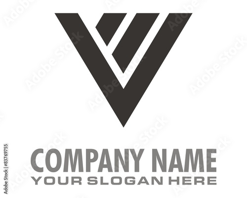 v mark logo image vector