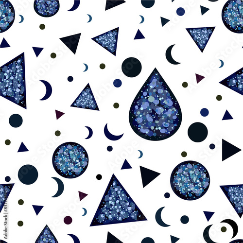 glowing  triangle pattern