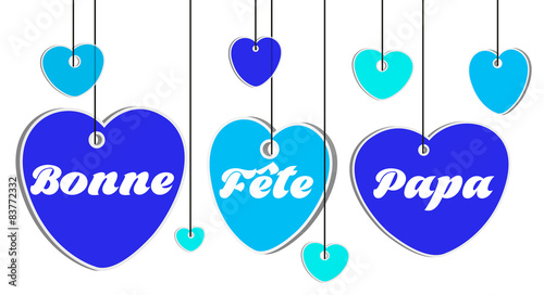 Slika na platnu Mobile Cœur Fête des Pères 2
