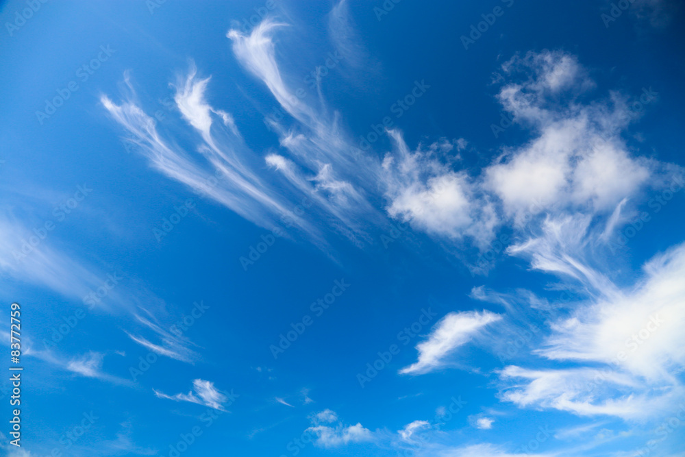 Blue sky with clouds on good weather day, Blue sky background and empty area for text. Blue sky with clouds on good weather day, Blue sky background and empty area for text.