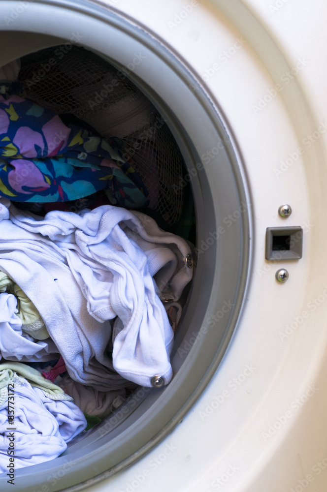 laundry in the washing machine laundry in the washing machine