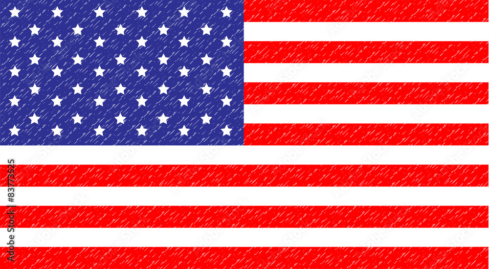 Naklejka premium Flag USA