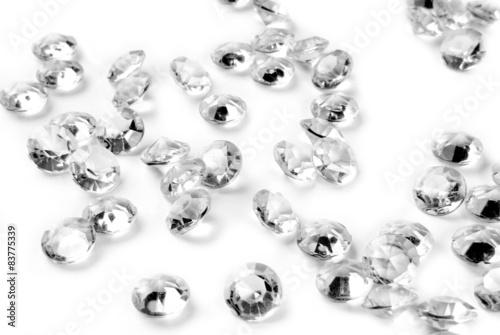 Fototapeta Naklejka Na Ścianę i Meble -  diamonds on white background