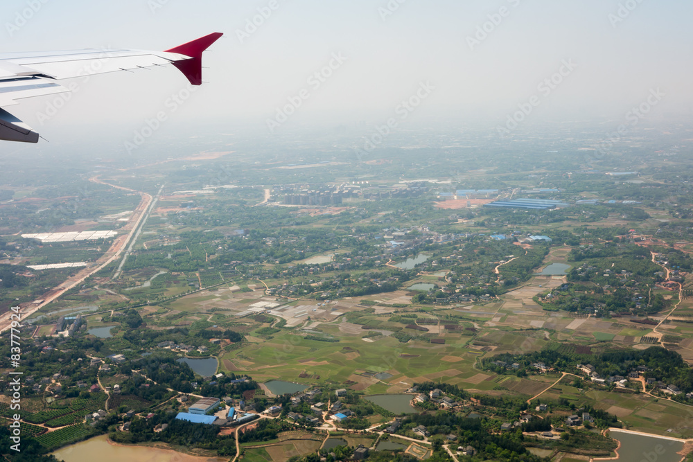 China bird eye view