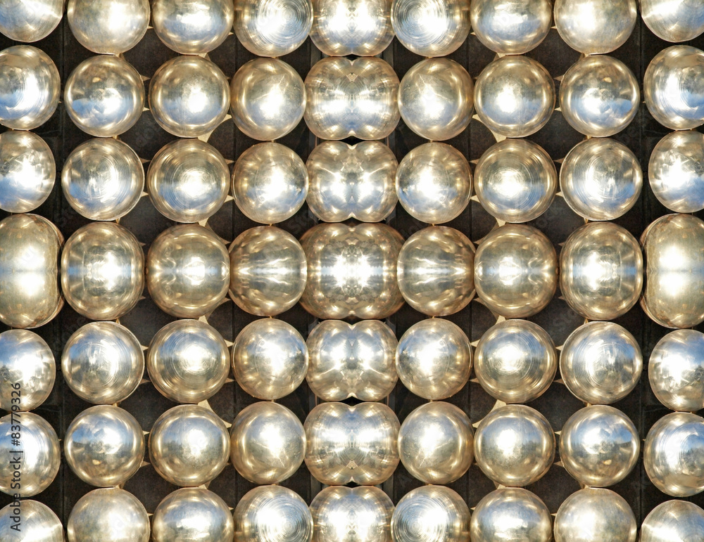 Shining metallic balls.Abstract background. Shining metallic balls.Abstract background.