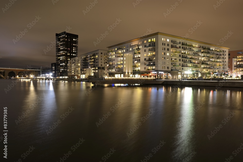 Apartment buildings in Stockholm.