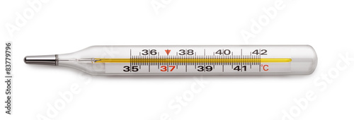 Medical mercury thermometer photo
