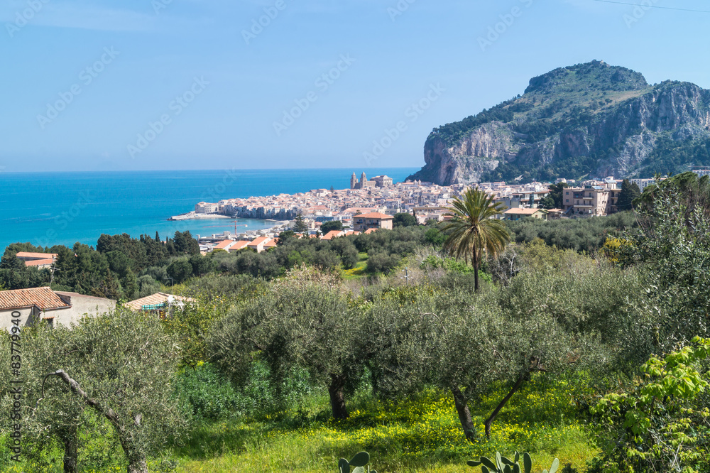 view of Cefalu, Sicily