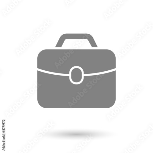 flat briefcase icon background