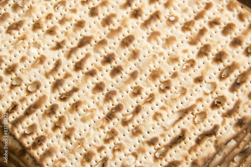 Texture of jewish passover matzah (unleavened bread)
