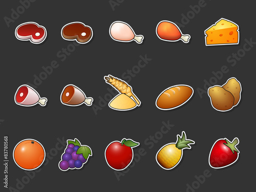 Interface game design (food icon for game)